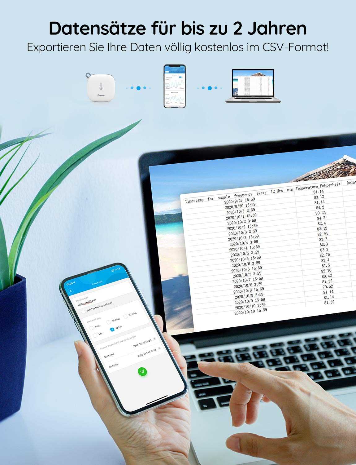 Govee Wi-Fi Thermo-Hygrometer Mesch Shop Govee Wi-Fi Thermo-Hygrometer Mesch Shop